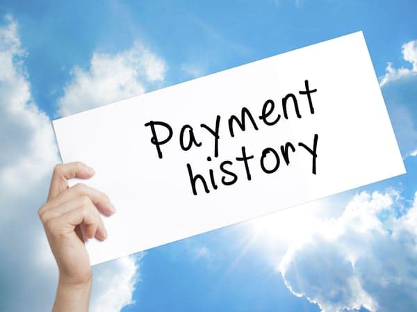 Payment history reminder