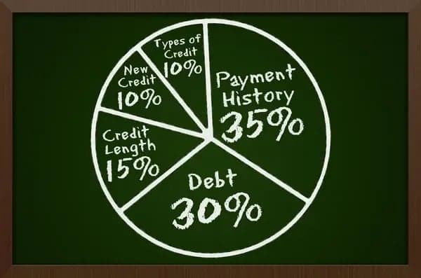 Components of a credit score affected by credit card fraud