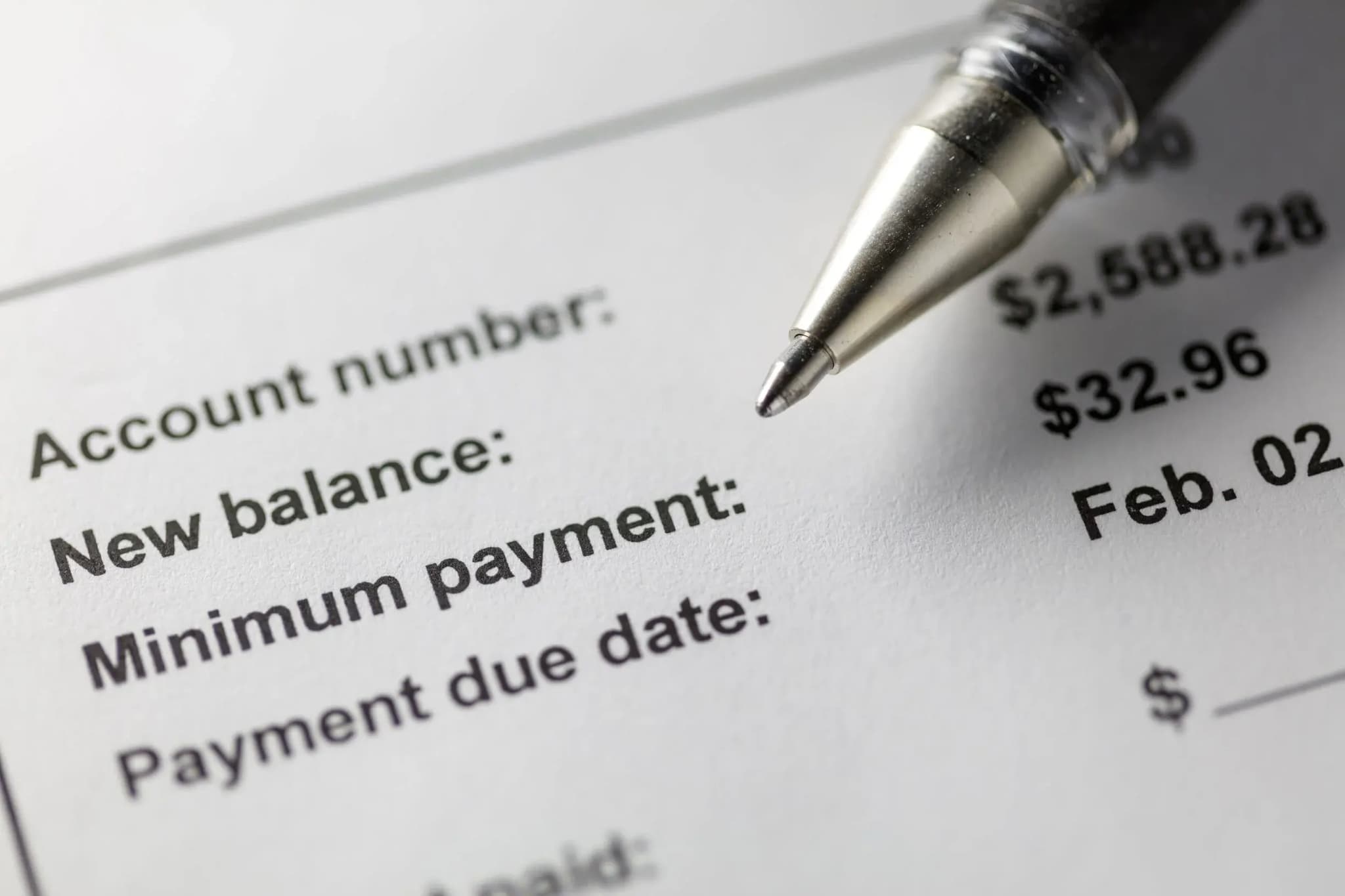 Avoiding the minimum payment trap