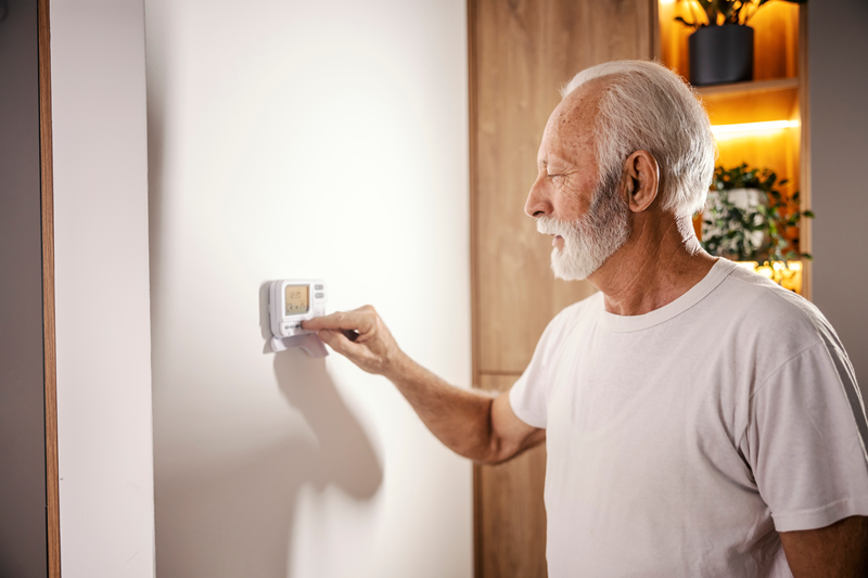 man-changes-thermostat-to-save-money-on-utilities