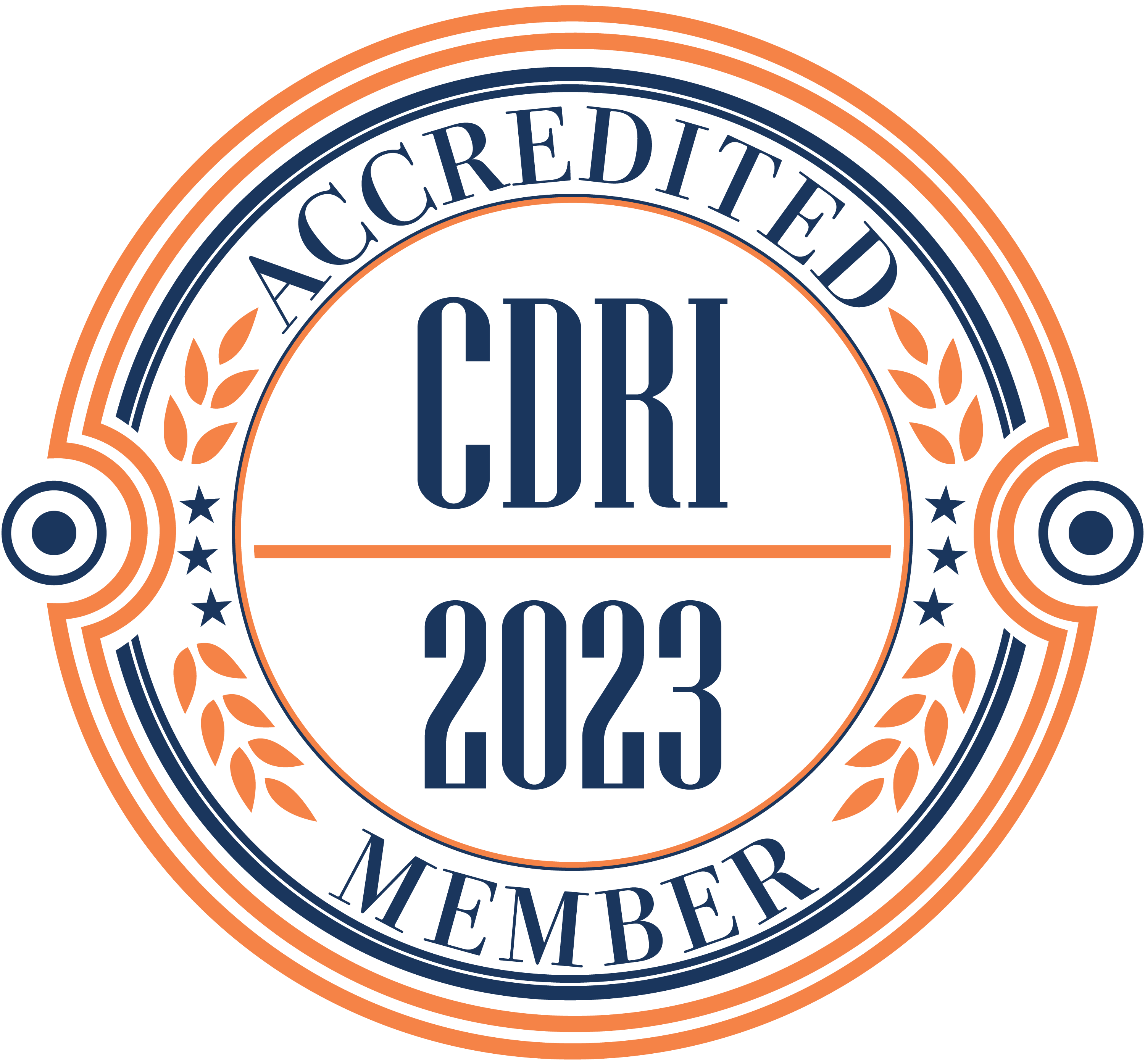 CDRI Accredited Badge 2023